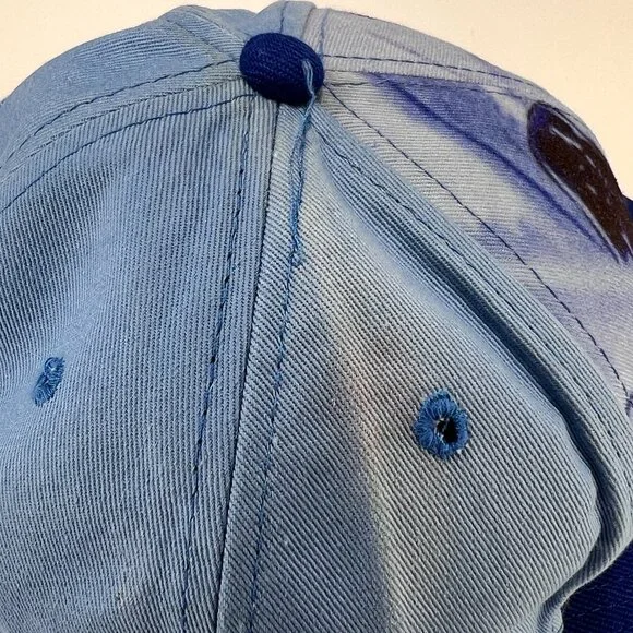 Vtg Cleveland Indians Snap Back Hat Blue New Era Darth Vader Star Wars Mens 90s